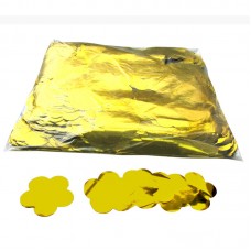 Metallic confetti flowers Ø55mm - Gold 1 kg
