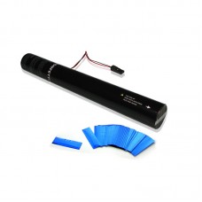 El. Confetti Cannon 40cm Blue Metallic