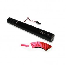 El. Confetti Cannon 40cm Red Metallic