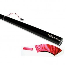El. Confetti Cannon 80cm Red Metallic