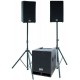 Complete actieve set 500W bas + 2x150W top