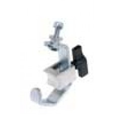 Hookclamp with protection for 50mm tubes black