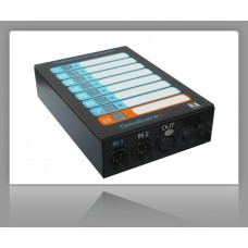 Recordable DMX source, 7 static + 1 variable scene
