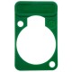 Lettering plate for D-connectors (bk,bl,gn,rd,yl)