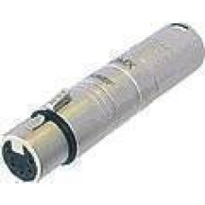 DMX adapter : XLR 3 pole male to XLR 5 pole female