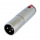 XLR-male to stereo female locking jack