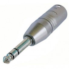 XLR-male to stereo male plug 6,35mm - 1-4 plug