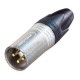 3 pole male EMC-XLR cable connector