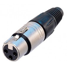 Prof. Cable XLR female 4P BLACK