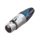 5P fem cable conn with Nickel housing&silver cont