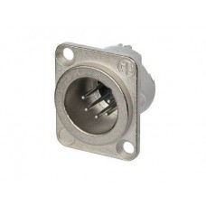 5 pole male receptacle, solder cups