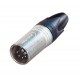 5p mal cable con, Nickel housing & silver contacts