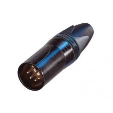 5p mal cable con,black met housing&silver contacts