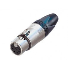 7p fem cable con, nickel housing & silver contacts