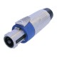 female cable connector, all-metal housing,
