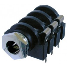1/4inch female stereo jack, switched, PCB mount