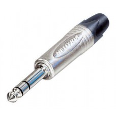 3P, 6,35mm 1/4inch prof. phone plug all metal