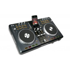 DJ software controller with integrated iPod dock