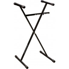 keyboardstand single brace black