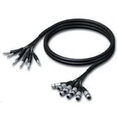 Multi 8 core female XLR - to jack mono 5m