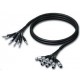 Multi 8 core female XLR - to jack mono 3m