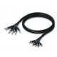 Multi 8 core mono jack - to RCA male 3m