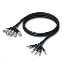 Multi 8 core male XLR - to jack mono 3m