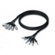 Multi 8 core male XLR - to jack mono 5m