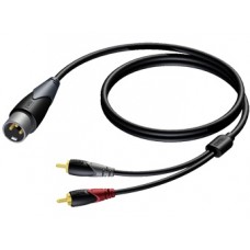 (20) XLR MALE - 2x RCA/CINCH MALE - 2M