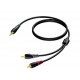 (10) MINI JACK MALE STEREO-2x RCA/CINCH MALE - 20M