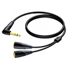 (30) JACK ANGLED MALE STEREO-2X JACK FEM STEREO