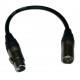 Adaptor cable dmx XLR5 female / XLR3 male neutrik