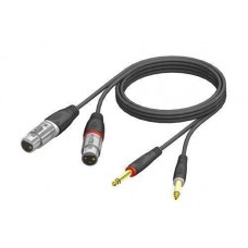 2x XLR female-to-2x Jack male 3m hanger