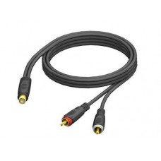 (20) RCA female-to-2x RCA male 1,5m hanger