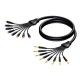 Multi 8 core mono jack-to RCA male - 3 meter