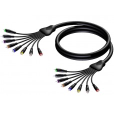 Multi 8 core RCA male - to RCA male - 5 m