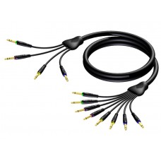 Multi 8 core 8xmono jackmale-to-4x stereo jack