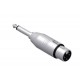 Adapter XLR female - Jack mono male