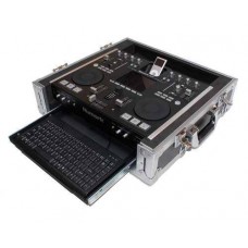 Flightcase voor numark iDJ2 met keyboard drawer