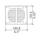FAN GRILLE-SINGLE FOR P.1800
