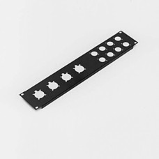RACK PANEL PUNCHED FOR 4 EP SERIES and  8 D