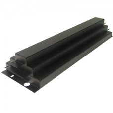 2U SECURITY PANEL-BLACK (WITHOUT PERF)