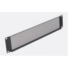 3U PERFORATED SECURITY PANEL BLACK
