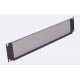 3U PERFORATED SECURITY PANEL BLACK