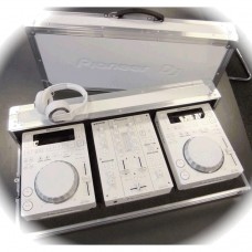 CDJ350 (2x) + DJM350 + case + gratis hdj500 (Wit)