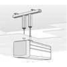 Plafondbeugel M8 zwart RAL 7021