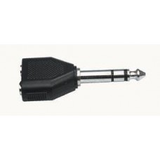 Van stereo jack naar 2* cinch adaptor per stuk