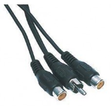 Van stereo mini jack naar cinch kabel 1,2m