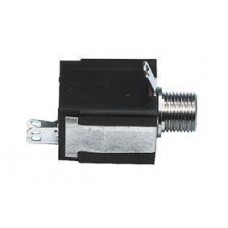 Stereo jack chassis met switch