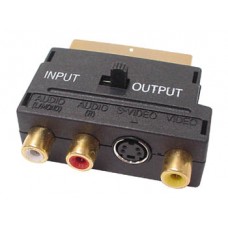 Scart adapter to 3x RCA+Svideo